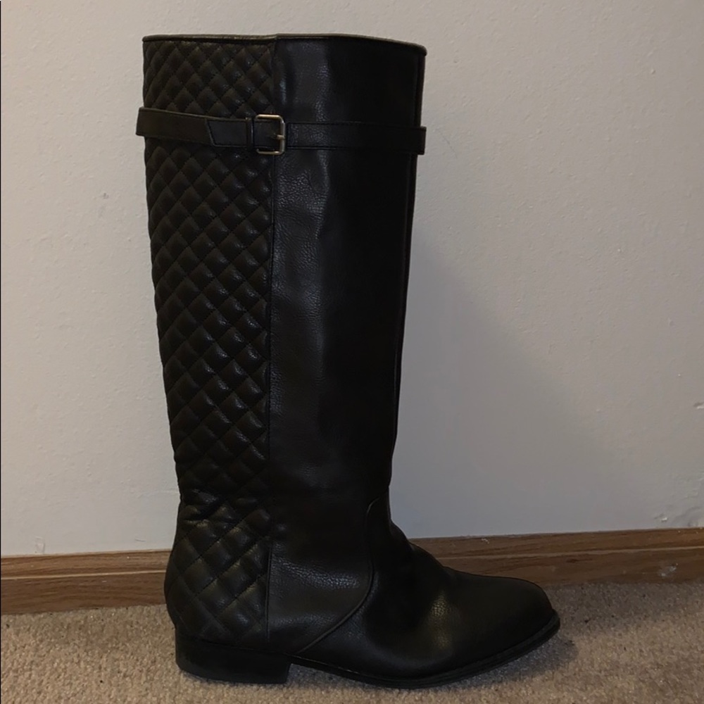 Lane Bryant Black wide calf boots Size 10.